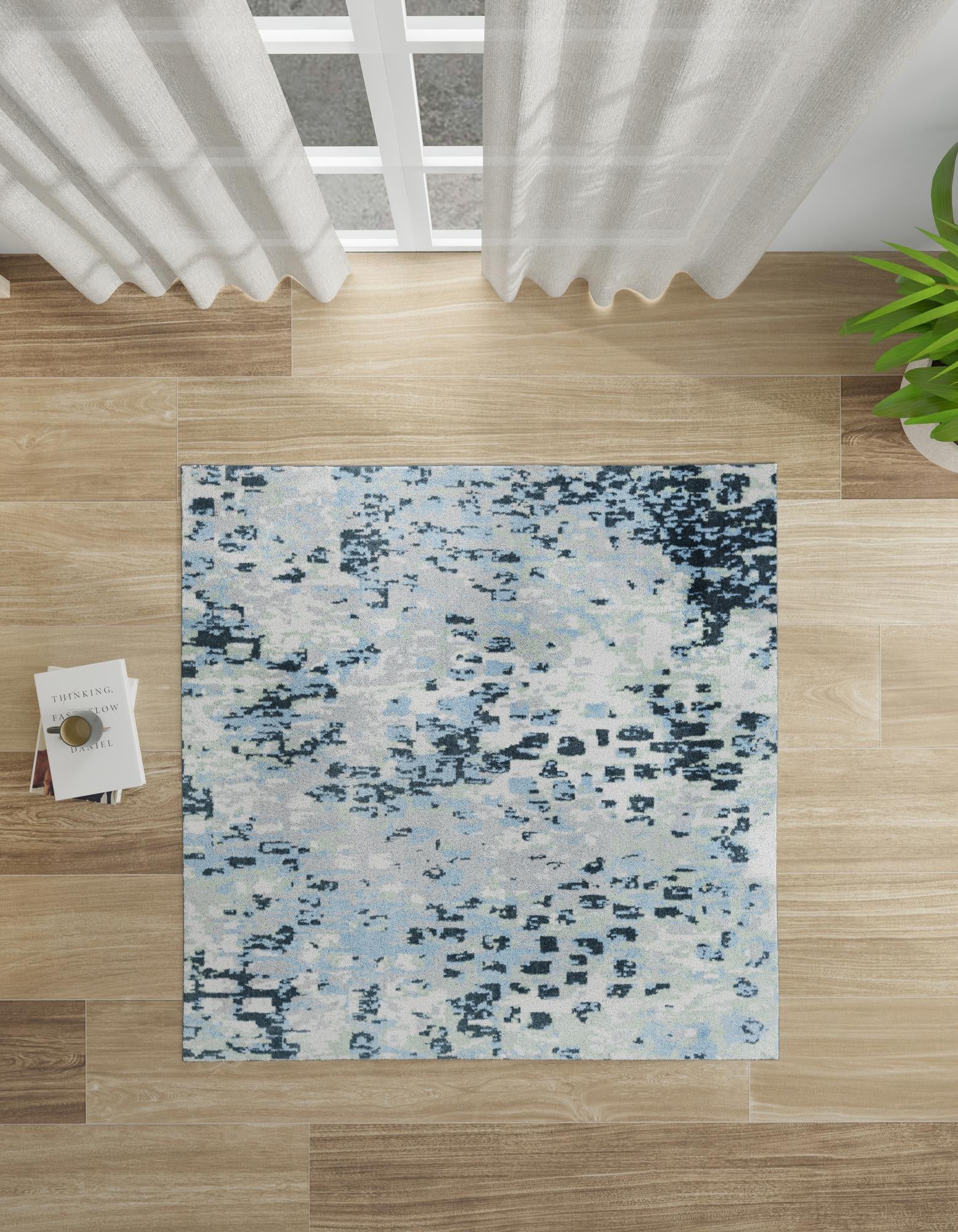 7' 10 x 7' 10 Kamala Washable Square Rug