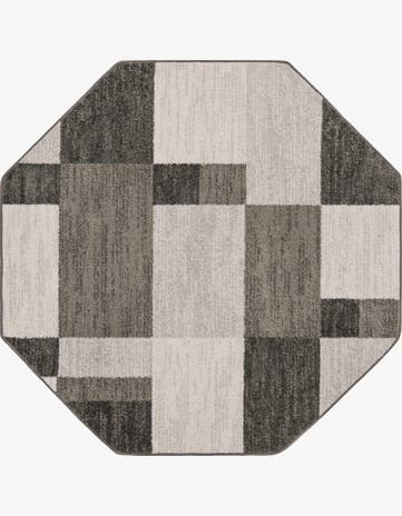 Gray Equinox Octagon Rug