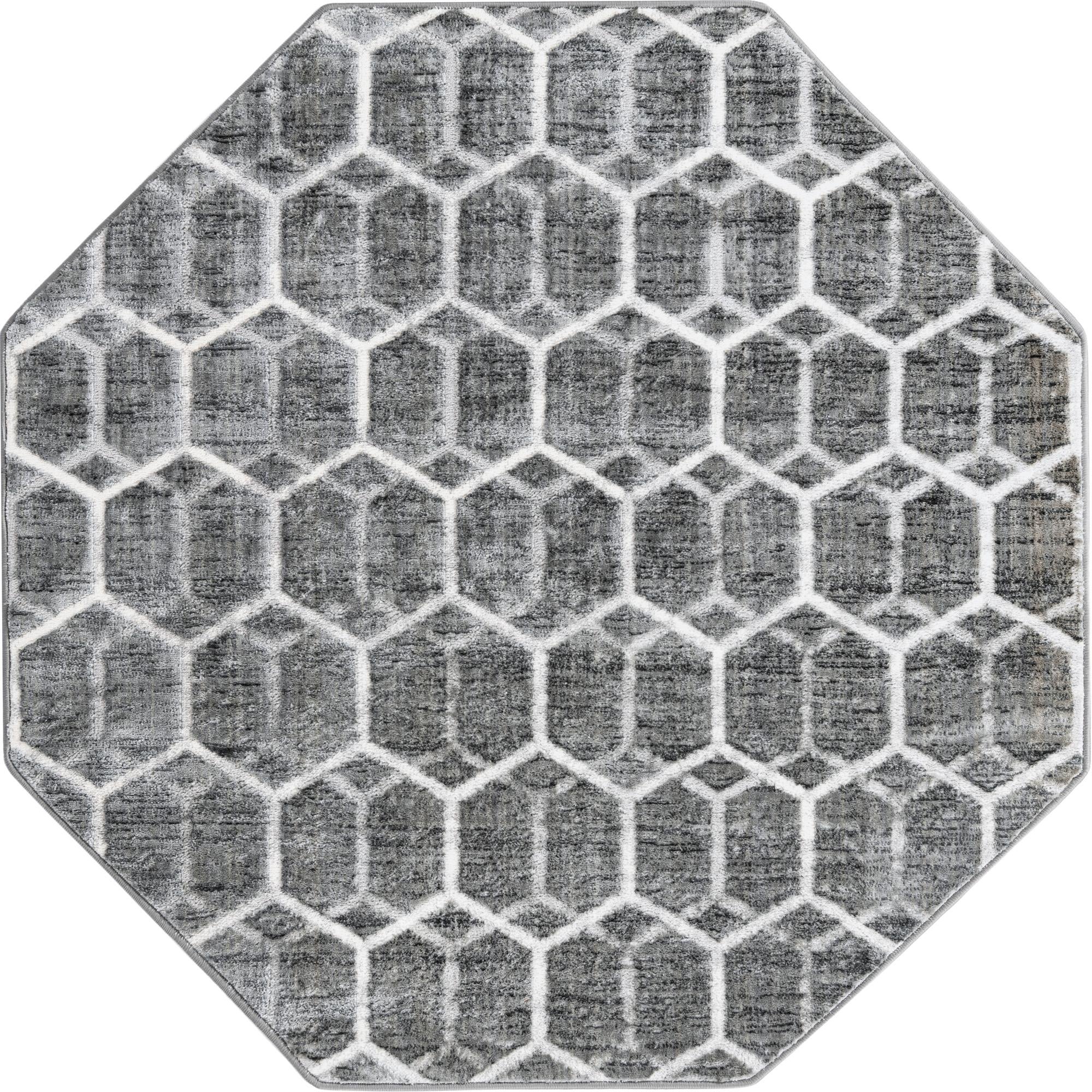 5' 3 x 5' 3 Lattice Trellis Octagon Rug
