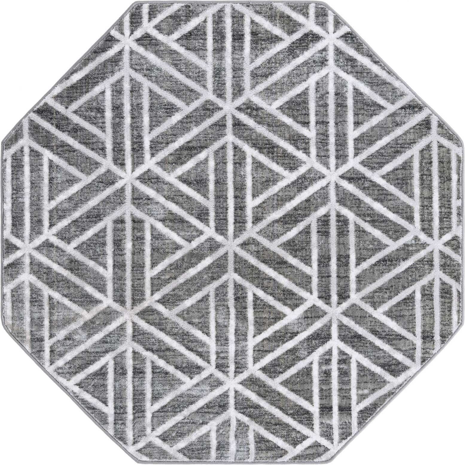5' 3 x 5' 3 Lattice Trellis Octagon Rug