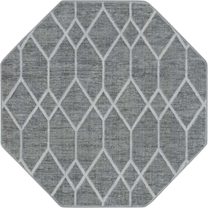 5' 3 x 5' 3 Lattice Trellis Octagon Rug