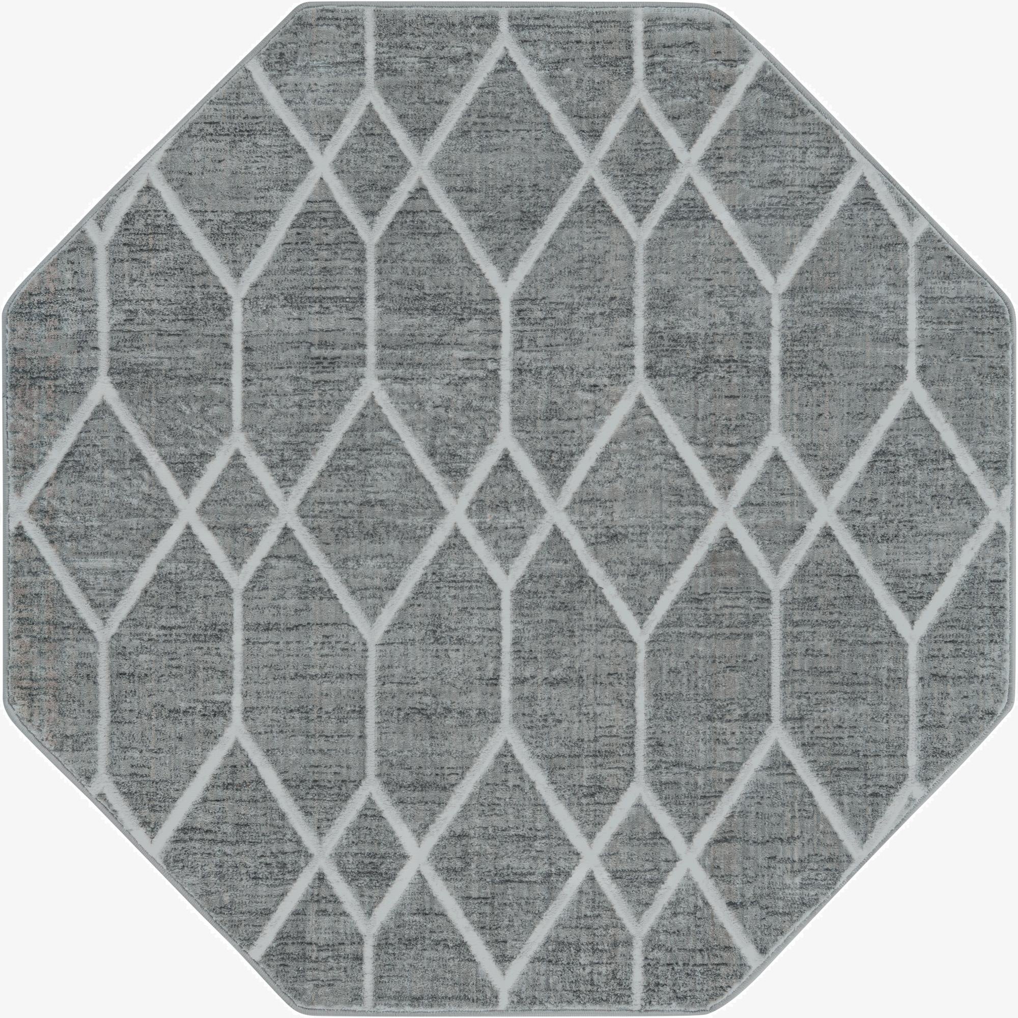 5' 3 x 5' 3 Lattice Trellis Octagon Rug