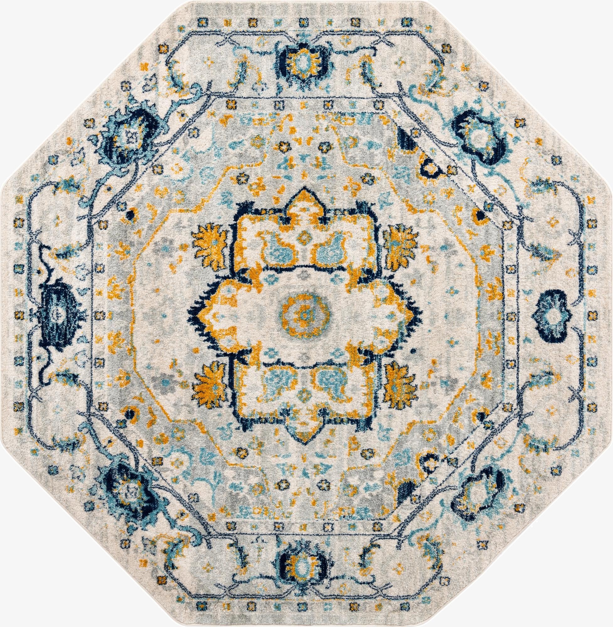 7' 10 x 7' 10 Madeline Vintage Octagon Rug