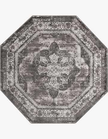 Gray Monte Carlo Octagon Rug