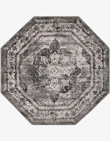Gray Monte Carlo Octagon Rug