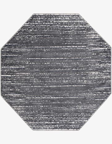 Gray Oasis Octagon Rug