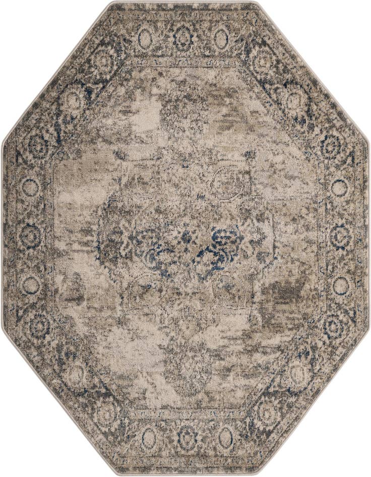 Detail image of 5' 3 x 5' 3 Oregon Octagon Rug