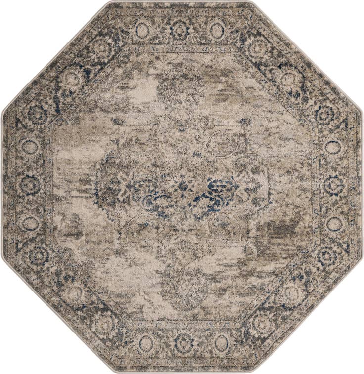 Detail image of 5' 3 x 5' 3 Oregon Octagon Rug