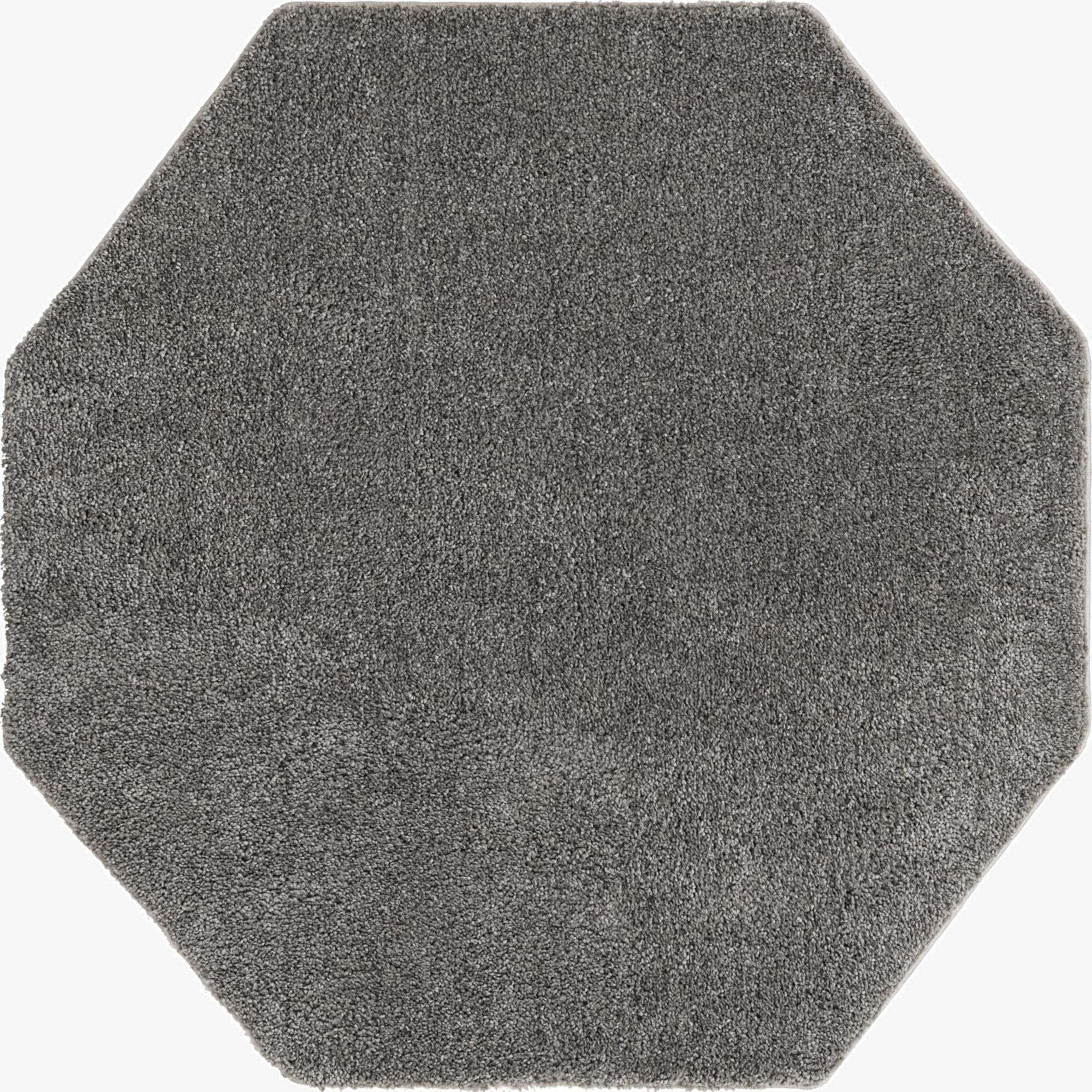 5' x 5' Solid Frieze Octagon Rug