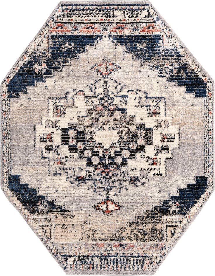 Detail image of 7' x 7' Tucson Octagon Rug