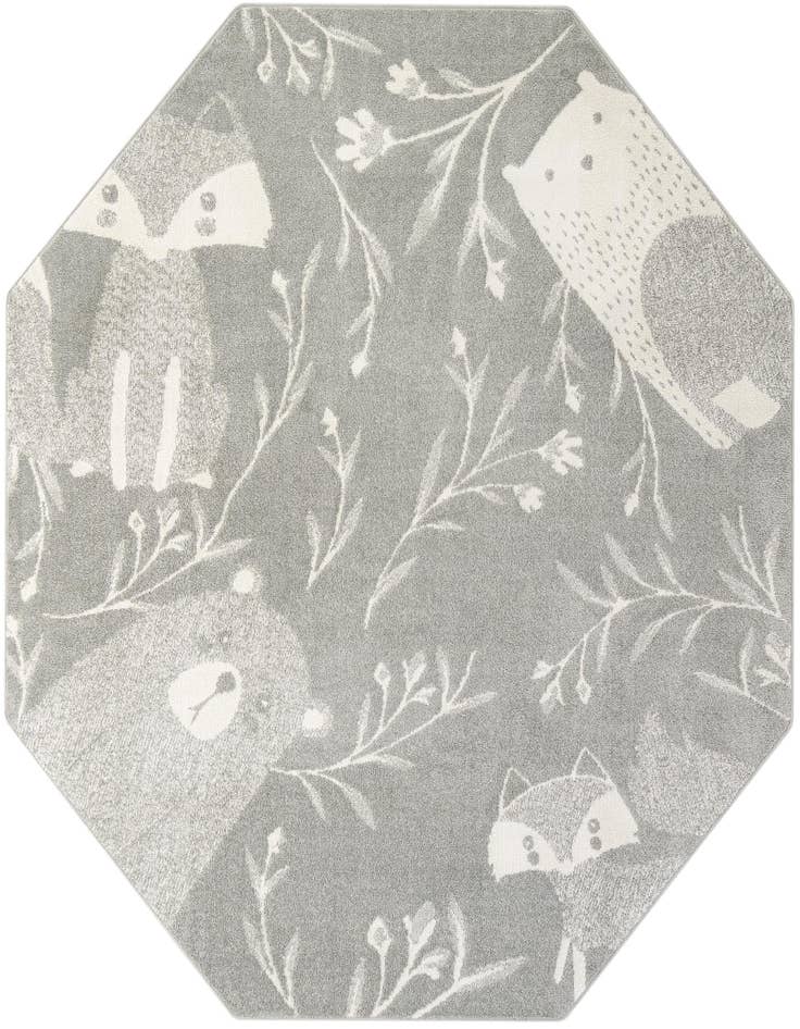 Detail image of 7' 10 x 7' 10 Whimsy Kids Octagon Rug