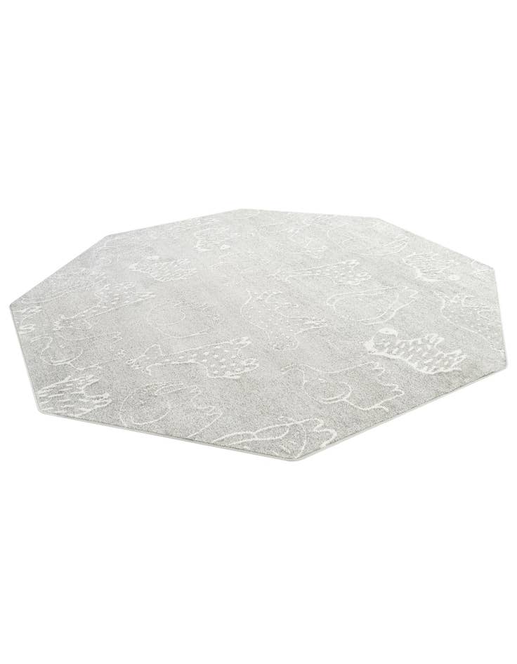 Detail image of 7' 10 x 7' 10 Whimsy Kids Octagon Rug