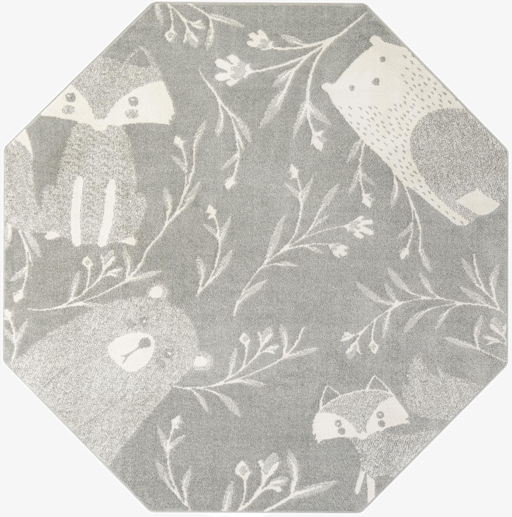 7' 10 x 7' 10 Whimsy Kids Octagon Rug