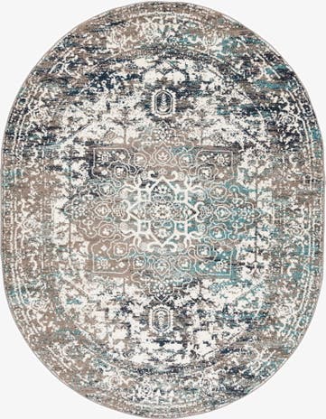 Gray Arlington Oval Rug