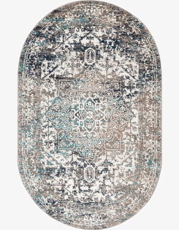 Gray Arlington Oval Rug
