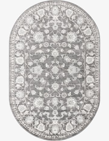 Gray Boston Oval Rug