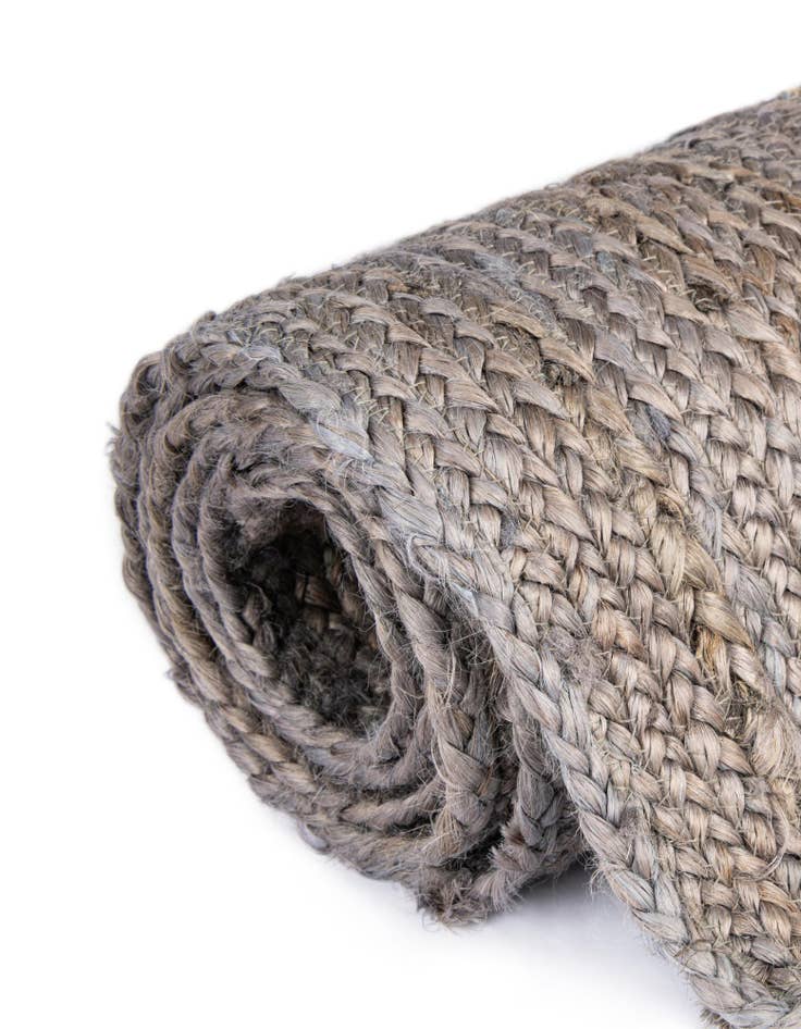 Detail image of 8' x 10' Handmade Braided Jute Oval Rug