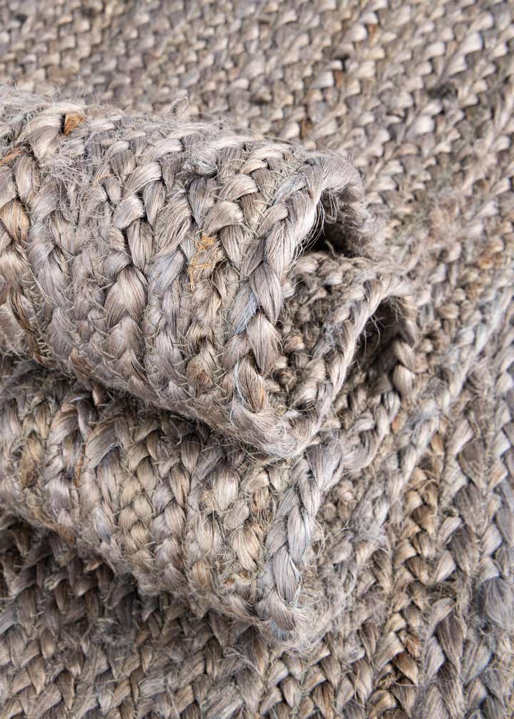 8' x 10' Handmade Braided Jute Oval Rug
