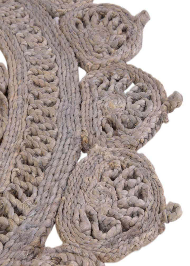2' x 3' 1 Handmade Braided Jute Oval Rug