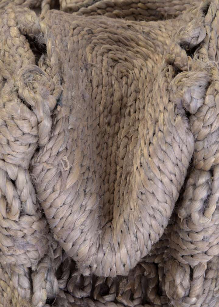 2' x 3' 1 Handmade Braided Jute Oval Rug