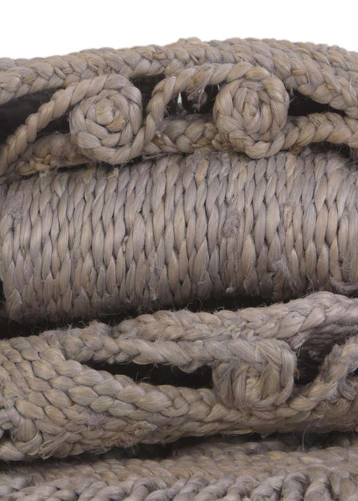 2' x 3' 1 Handmade Braided Jute Oval Rug