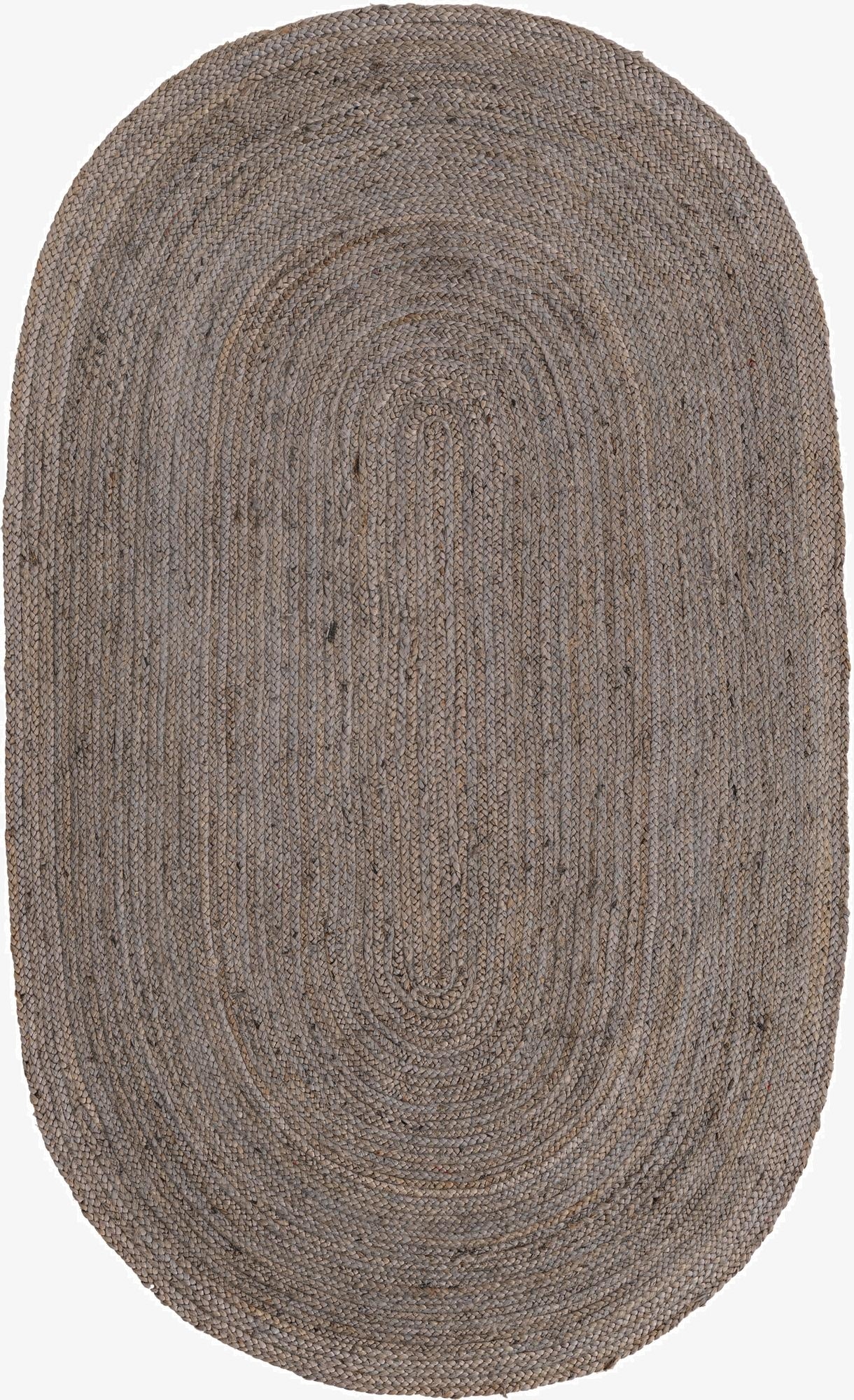 Primary image 5' 1 x 8'  Hand Braided Jute Oval Rug