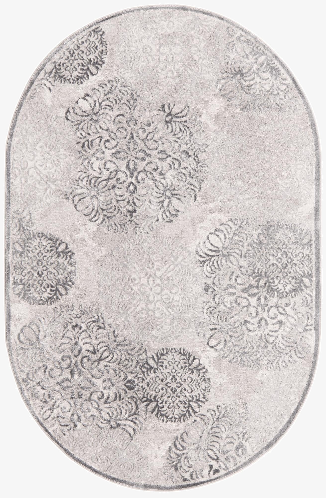 5' 3 x 8' Chesterfield Oval Rug