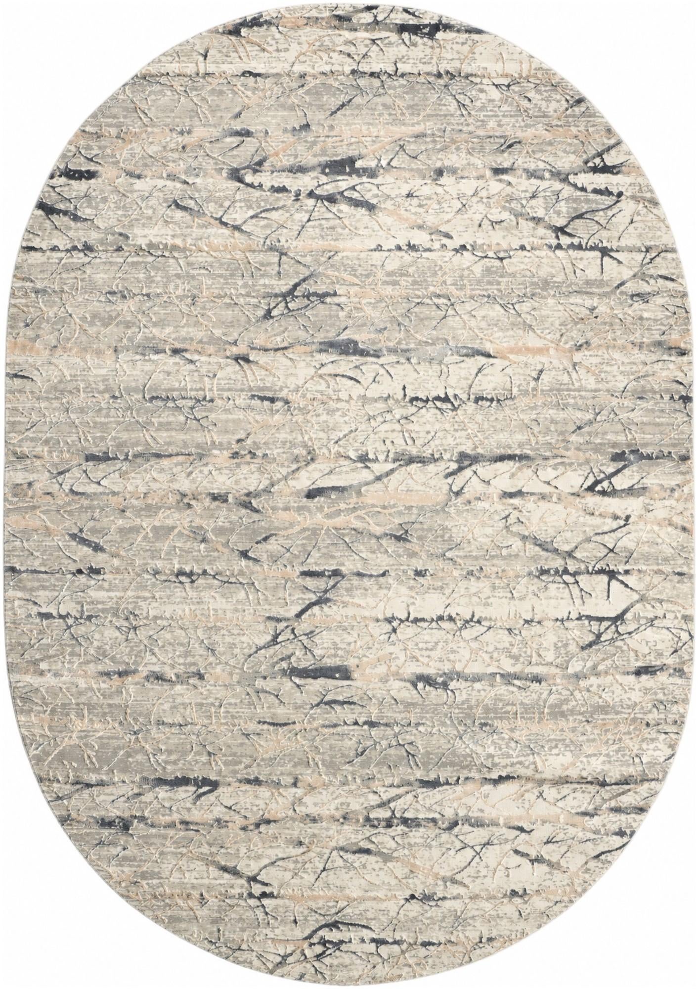 Gray Finsbury Oval Rug