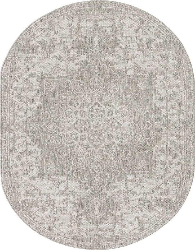 Detail image of 5' 3 x 8' Easy-Clean Jill Zarin Dubai Indoor / Outdoor Oval Rug