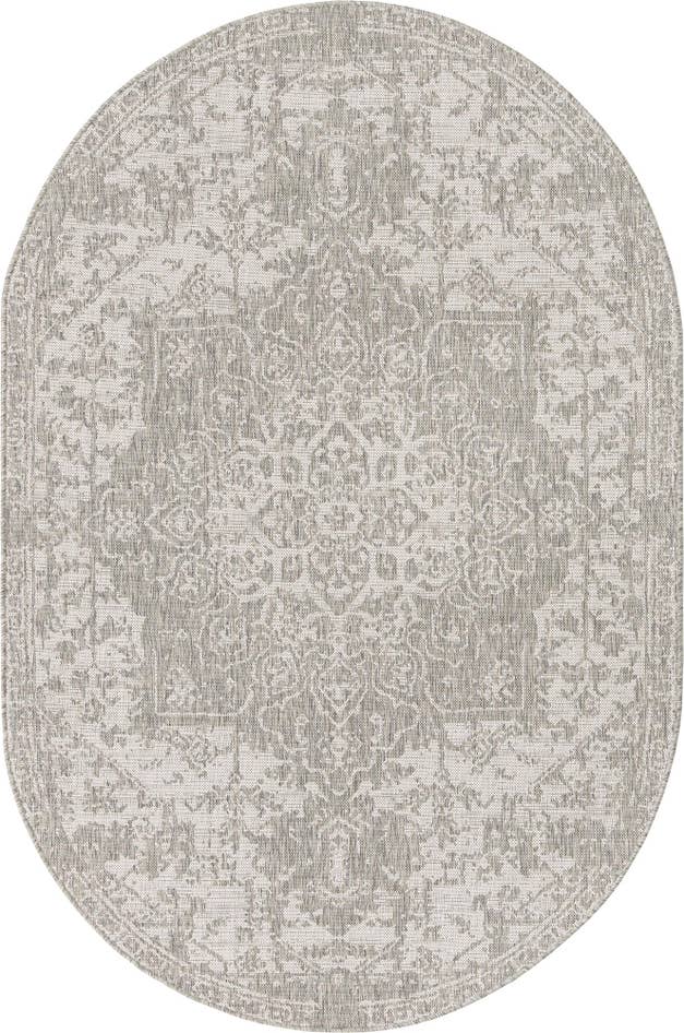 Detail image of 5' 3 x 8' Easy-Clean Jill Zarin Dubai Indoor / Outdoor Oval Rug