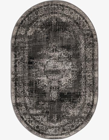 Gray Lucerne Oval Rug