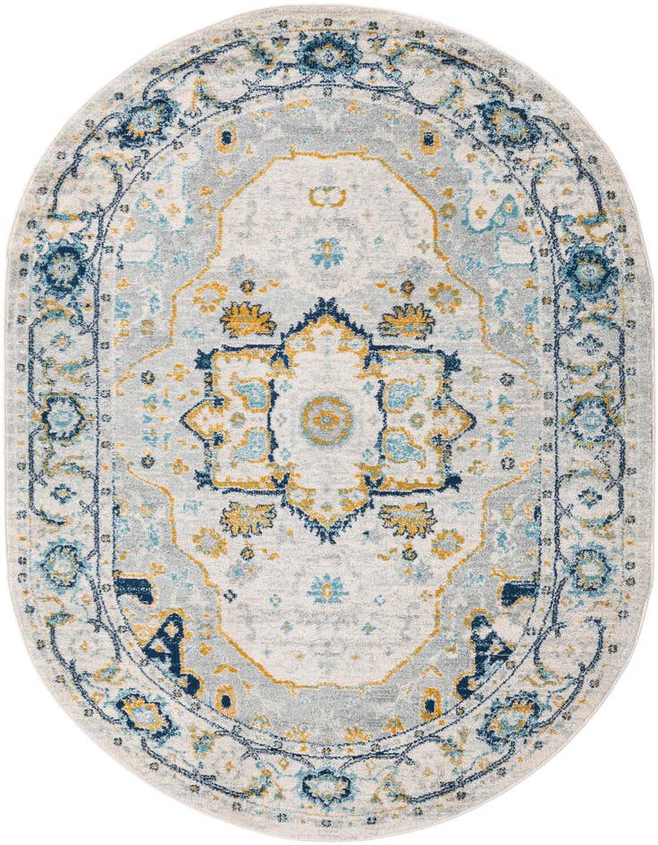 Detail image of 5' 3 x 8' Madeline Vintage Oval Rug