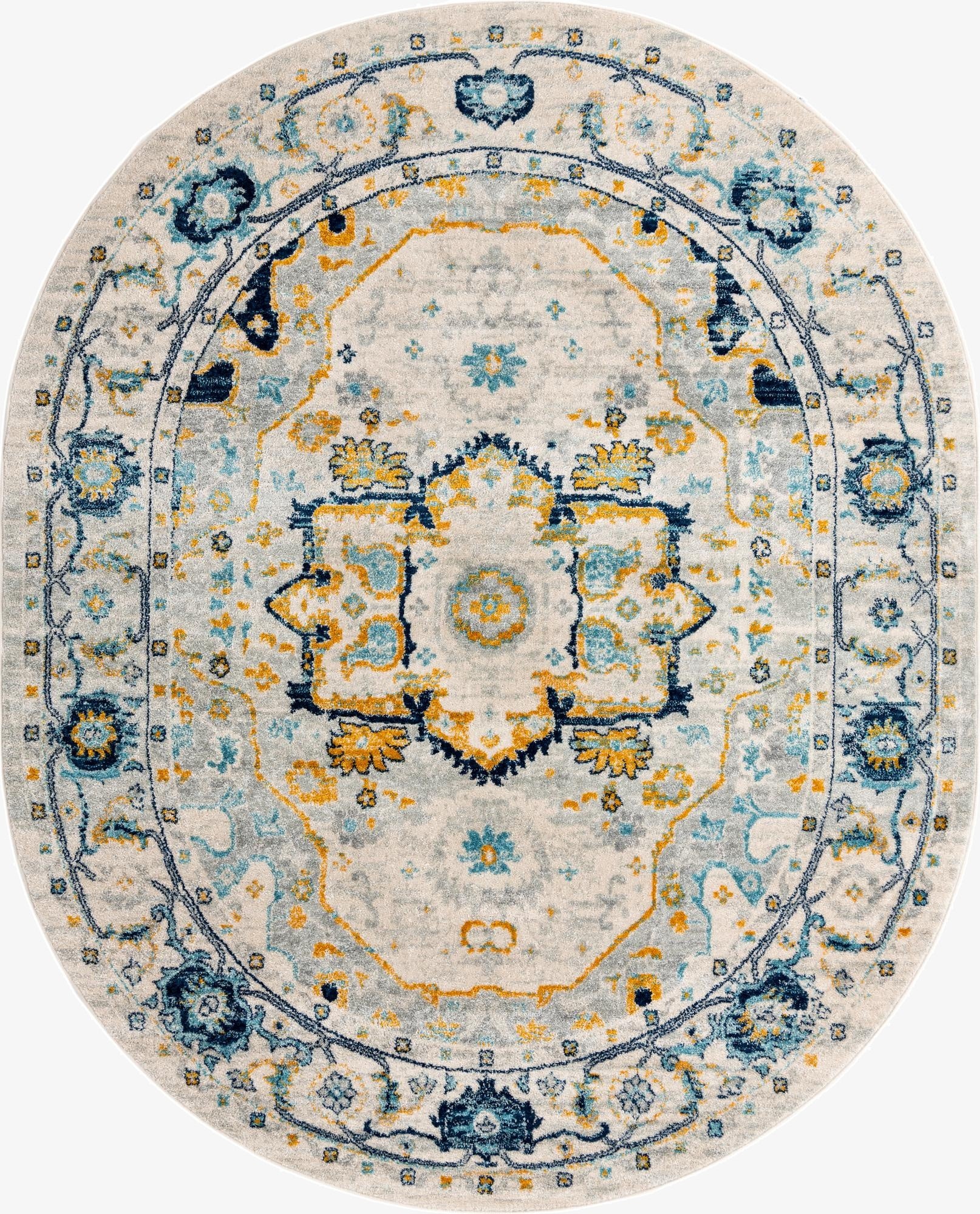 7' 10 x 10' Madeline Vintage Oval Rug