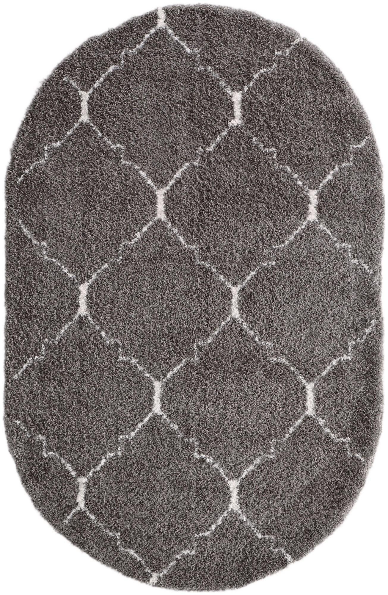 5' 3 x 8' Marrakesh Shag Oval Rug