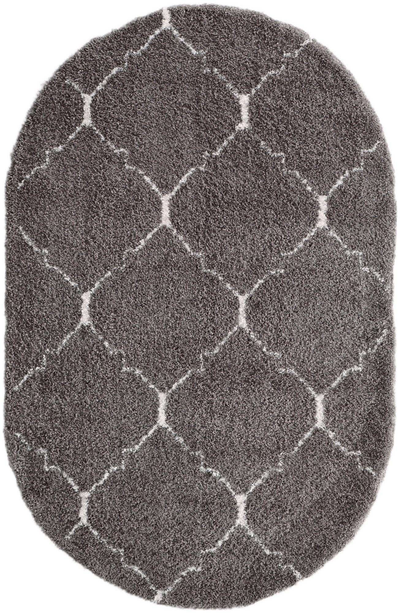 5' 3 x 8' Marrakesh Shag Oval Rug