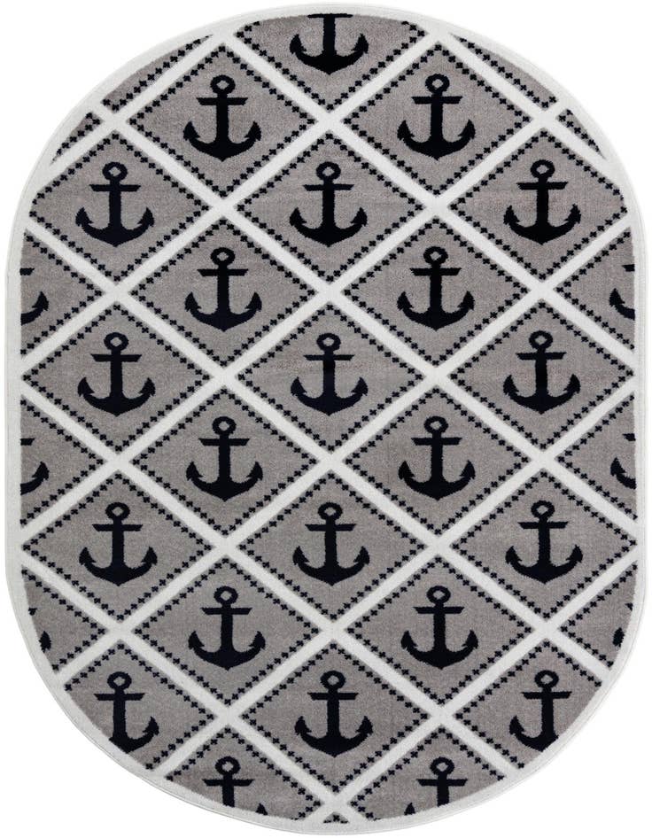 Detail image of 5' 3 x 8' Metropolis Oval Rug