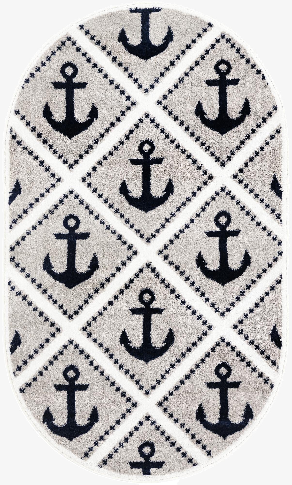 3' 3 x 5' 3 Metropolis Oval Rug