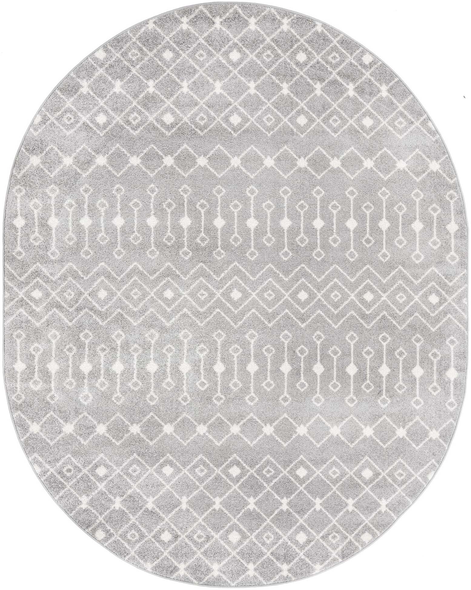 7' 10 x 10' Moroccan Trellis Oval Rug