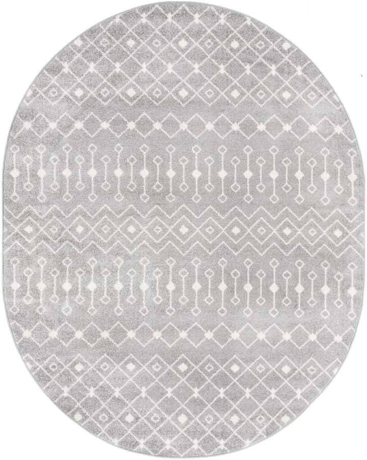 7' 10 x 10' Moroccan Trellis Oval Rug
