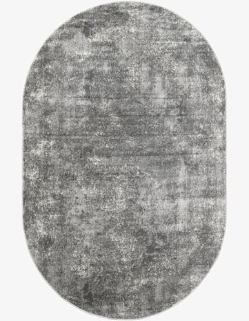 Gray Oregon Oval Rug