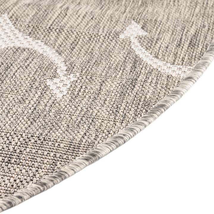 7' 10 x 10' Easy-Clean Coastal Indoor / Outdoor Oval Rug