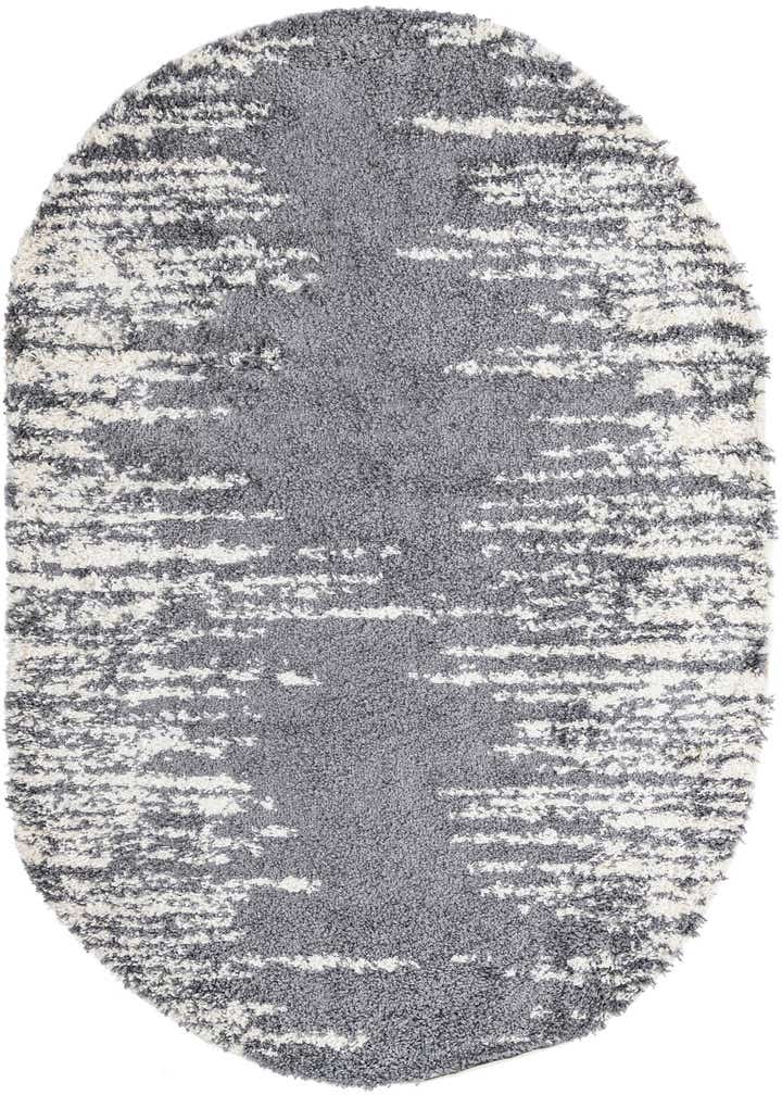 5' 3 x 8' Serenity Shag Oval Rug