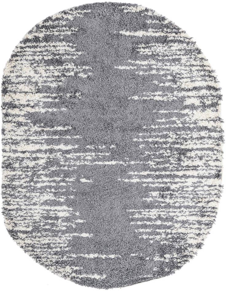 Detail image of 5' 3 x 8' Serenity Shag Oval Rug