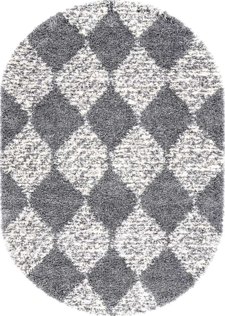 5' 3 x 8' Serenity Shag Oval Rug