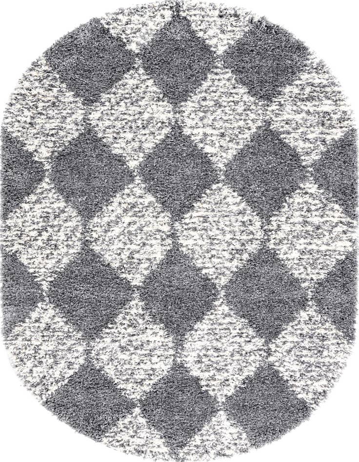 Detail image of 5' 3 x 8' Serenity Shag Oval Rug