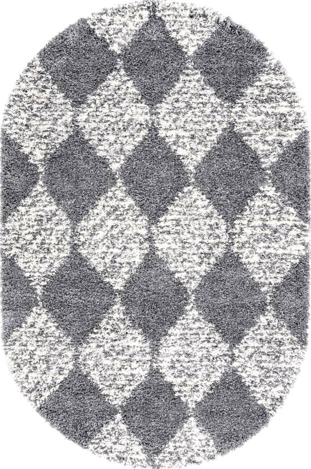Detail image of 5' 3 x 8' Serenity Shag Oval Rug