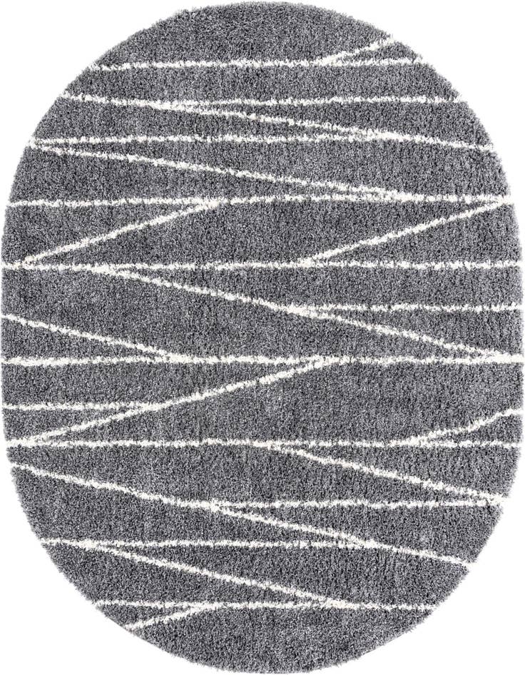 Detail image of 7' 10 x 10' Serenity Shag Oval Rug