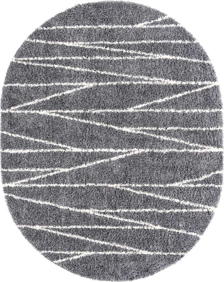 7' 10 x 10' Serenity Shag Oval Rug