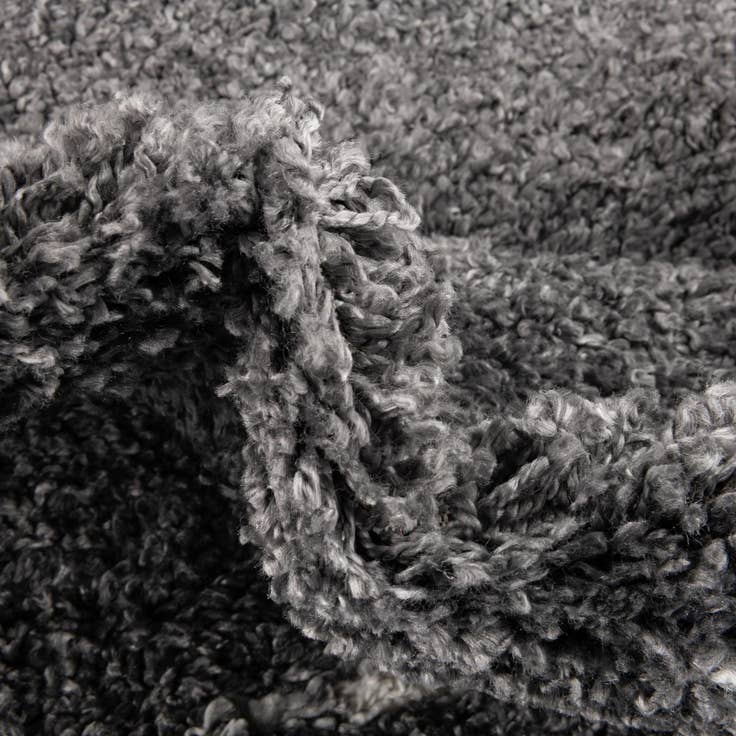Detail image of 5' 3 x 8' Serenity Shag Oval Rug
