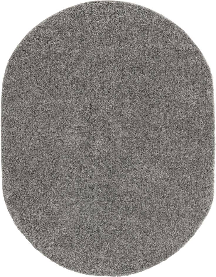 Detail image of 8' x 10' Solid Frieze Oval Rug